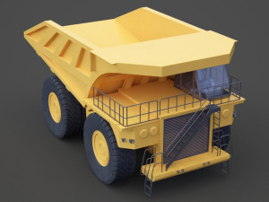 Industrial Vehicle - Mining Truck 01 Modelo 3D