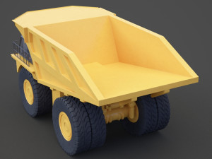 Industrial Vehicle - Mining Truck 01 Modelo 3D