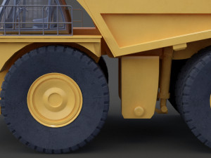 Industrial Vehicle - Mining Truck 01 Modelo 3D