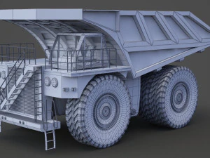Industrial Vehicle - Mining Truck 01 3D Model