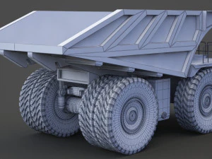 Industrial Vehicle - Mining Truck 01 3D Model