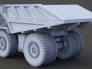 Industrial Vehicle - Mining Truck 01 Modelo 3D