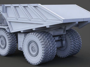 Industrial Vehicle - Mining Truck 01 3D Model