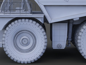 Industrial Vehicle - Mining Truck 01 Modelo 3D