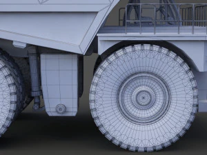 Industrial Vehicle - Mining Truck 01 3D Model