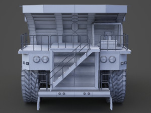 Industrial Vehicle - Mining Truck 01 Modelo 3D