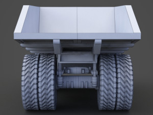Industrial Vehicle - Mining Truck 01 Modelo 3D