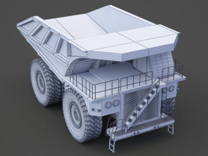 Industrial Vehicle - Mining Truck 01 Modelo 3D