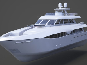 Photorealistic Yacht 03 3D Модель