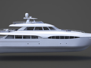 Photorealistic Yacht 03 3D Модель