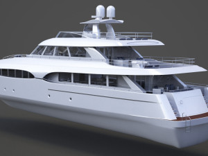 Photorealistic Yacht 03 3D Модель