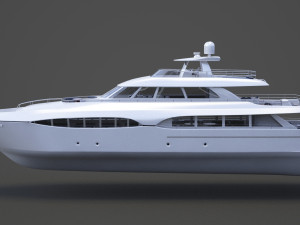 Photorealistic Yacht 03 3D Модель