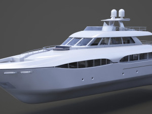 Photorealistic Yacht 03 3D Модель