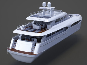 Photorealistic Yacht 03 3D Модель