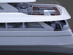 Photorealistic Yacht 03 3D Модель