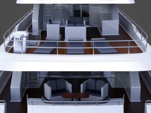 Photorealistic Yacht 03 3D Модель
