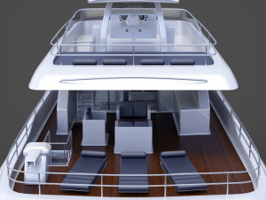 Photorealistic Yacht 03 3D Модель