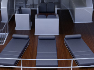 Photorealistic Yacht 03 3D Модель
