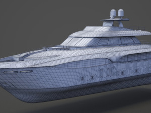 Photorealistic Yacht 03 3D Модель