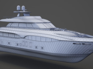 Photorealistic Yacht 03 3D Модель