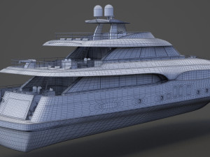 Photorealistic Yacht 03 3D Модель