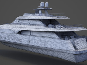 Photorealistic Yacht 03 3D Модель