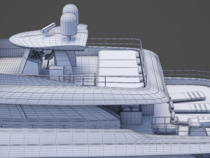 Photorealistic Yacht 03 3D Модель