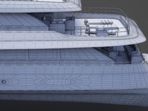 Photorealistic Yacht 03 3D Модель