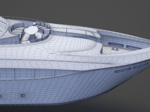 Photorealistic Yacht 03 3D Модель