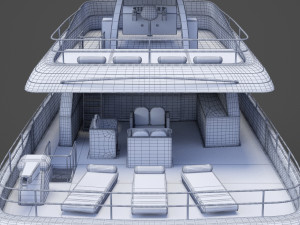 Photorealistic Yacht 03 3D Модель