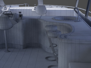 Photorealistic Yacht 03 3D Модель