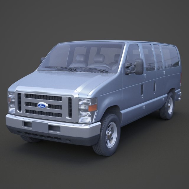 फोर्ड-ई-150 3D मॉडल .c4d .max .obj .3ds .fbx .stl .blend 