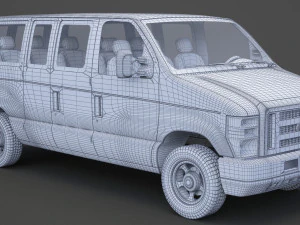 Ford-E-150 3D Model