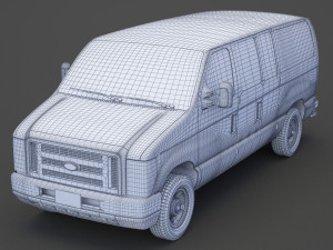 फोर्ड-ई-150 3D मॉडल