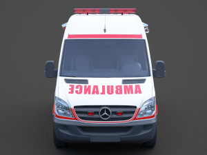 Mercedes Benz Sprinter Ambulance 3D Модель