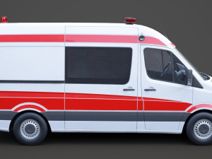 Mercedes Benz Sprinter Ambulance 3D Модель