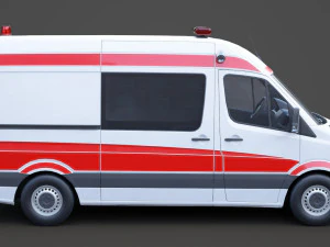 Mercedes Benz Sprinter Ambulance 3D Model