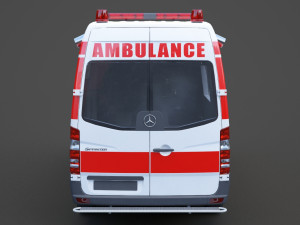 Mercedes Benz Sprinter Ambulance 3D Модель