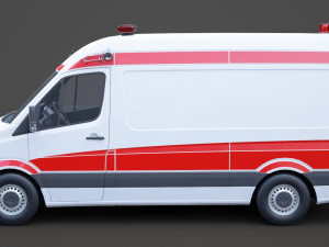 Mercedes Benz Sprinter Ambulance 3D Модель