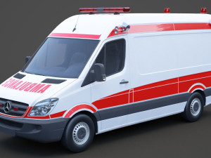 Mercedes Benz Sprinter Ambulance 3D Модель