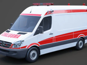 Mercedes Benz Sprinter Ambulance 3D Model