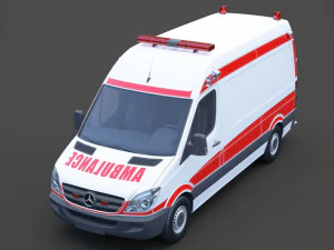 Mercedes Benz Sprinter Ambulance 3D Model