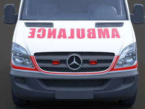 Mercedes Benz Sprinter Ambulance 3D Model