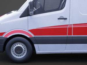 Mercedes Benz Sprinter Ambulance 3D Модель