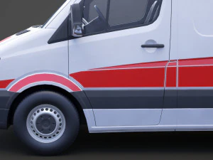 Mercedes Benz Sprinter Ambulance 3D Model