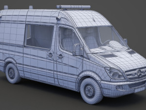 Mercedes Benz Sprinter Ambulance 3D Модель