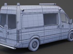 Mercedes Benz Sprinter Ambulance 3D Модель