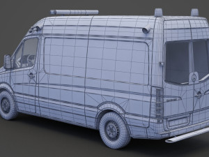 Mercedes Benz Sprinter Ambulance 3D Модель