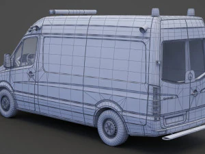Mercedes Benz Sprinter Ambulance 3D Model
