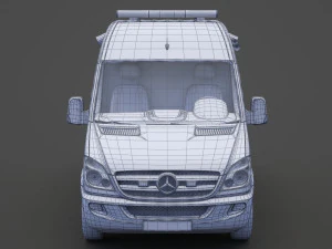 Mercedes Benz Sprinter Ambulance 3D Model